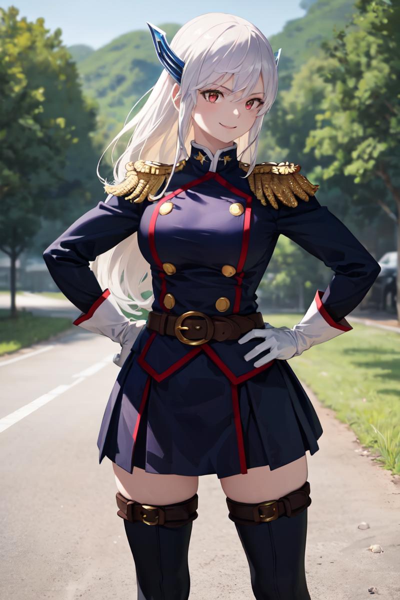 04196-2255565613-masterpiece, best quality, absurdres, perfect anatomy, 1girl, solo, KyoukaUzen, hair ornament, military uniform, white gloves, e.png